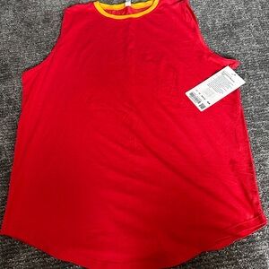 lululemon athletica Red Short Sleeve Tee